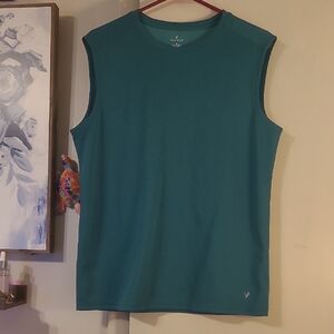 Men’s Sleeveless Athletic Tee - Teal Medium